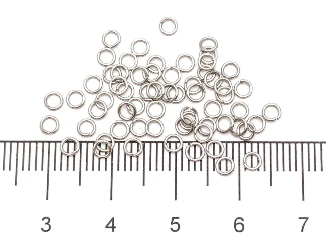 Zale otel inoxidabil 304 diametru 3mm, grosime 0.5mm (50buc)