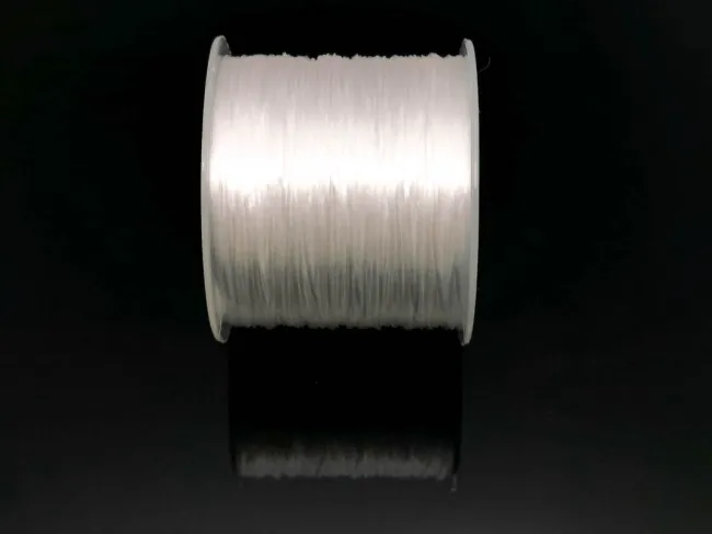 Elastic plat pentru bratari grosime 0.5mm alb (60m)