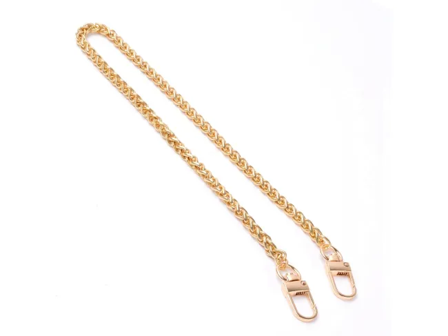 Lant metalic pentru maner poseta 46x0.6cm auriu