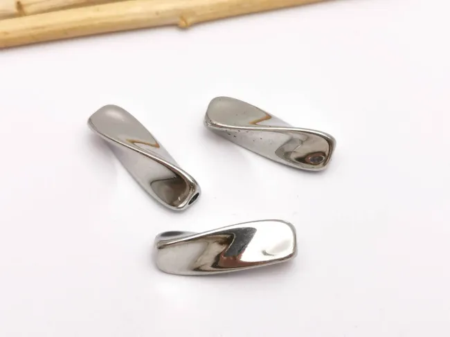 Margele otel inoxidabil 304 tub rasucit 18x6x6mm