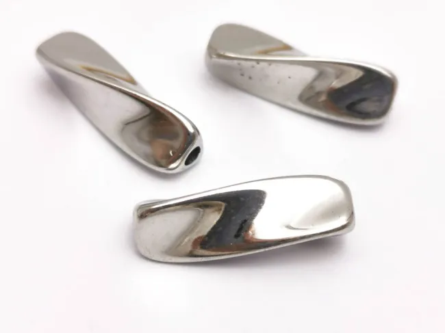 Margele otel inoxidabil 304 tub rasucit 18x6x6mm