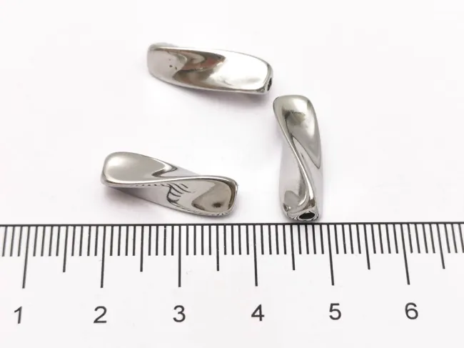 Margele otel inoxidabil 304 tub rasucit 18x6x6mm