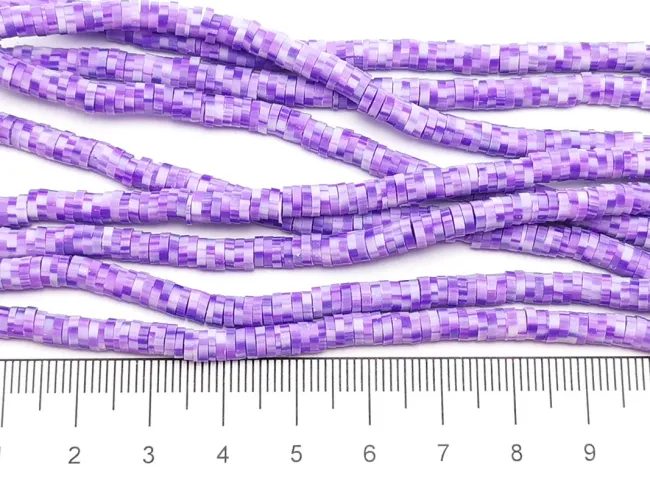 Sirag margele fimo 4mm mix mov lila