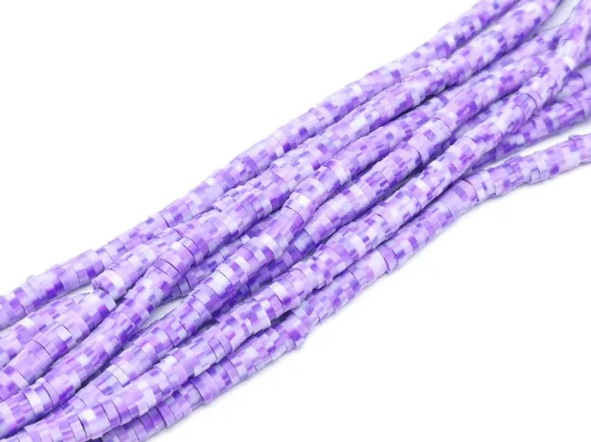 Sirag margele fimo 4mm mix mov lila