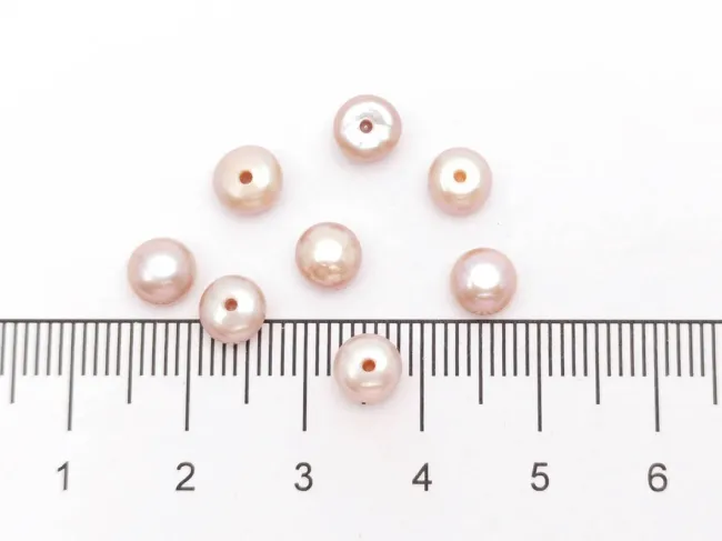 Perle de cultura semigaurite 5.5x4.5~4mm (2buc)