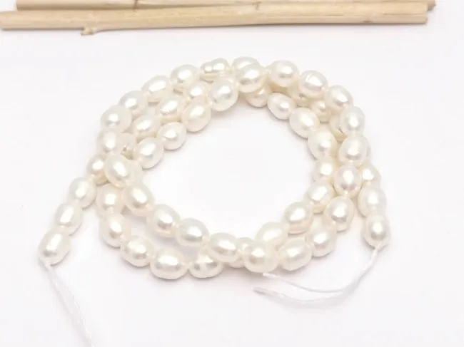 Sirag perle de cultura 7~6x4~5mm