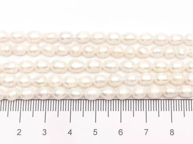 Sirag perle de cultura 7~6x4~5mm