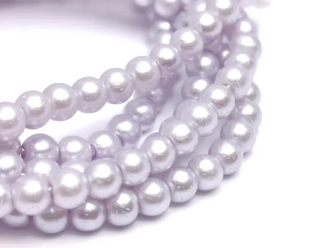 Perle de sticla 3mm mov lila (sirag)