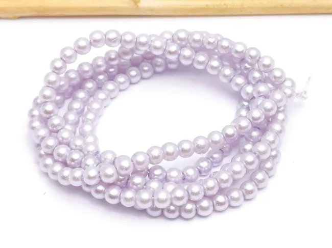 Perle de sticla 3mm mov lila (sirag)