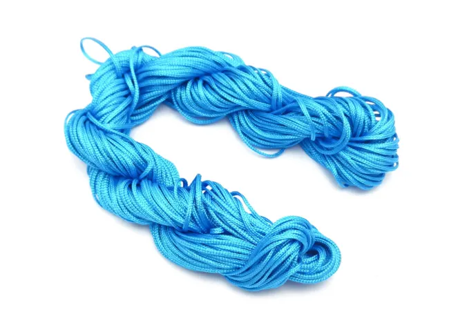 Snur cu nylon pentru bratari grosime 1mm albastru marin (26m)