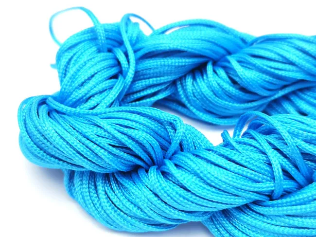 Snur cu nylon pentru bratari grosime 1mm albastru marin (26m)