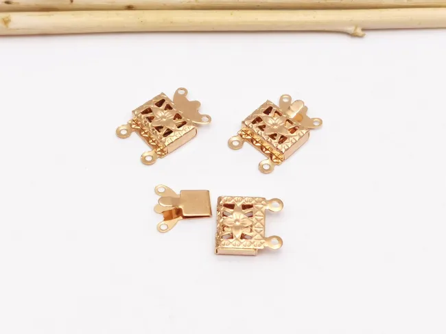 Inchizatoare otel inoxidabil 304 multisir rose gold 15x10mm
