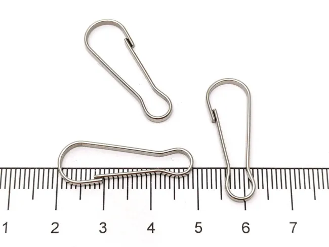 Inchizatoare tip carlig breloc otel inoxidabil 304 - 28x10x2mm