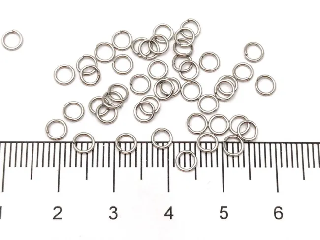 Zale otel inoxidabil 304 diametru 4mm, grosime 0.6mm (50buc)