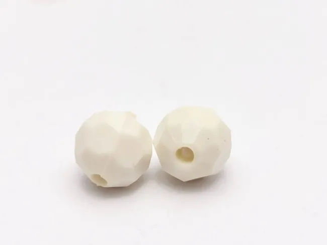 Margele acrilice fatetate 10mm ivory (50buc)