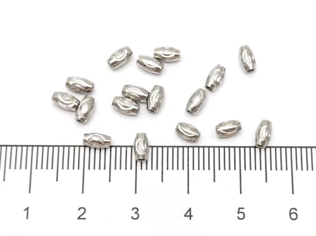 Margele otel inoxidabil 201 oval 5x3mm