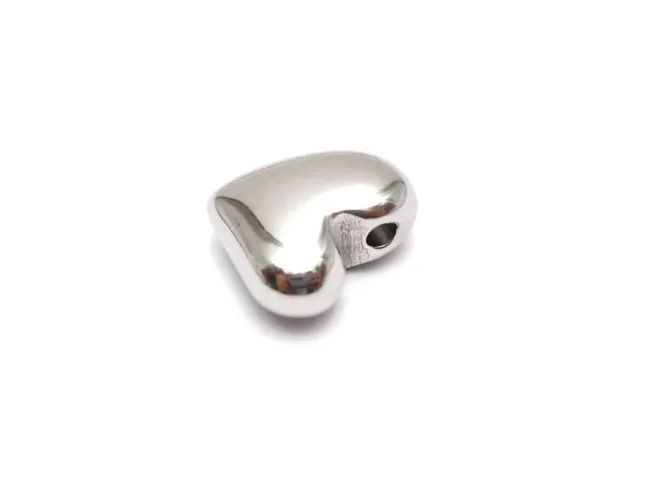 Margele otel inoxidabil 304 inima 13x11x6mm (1buc)