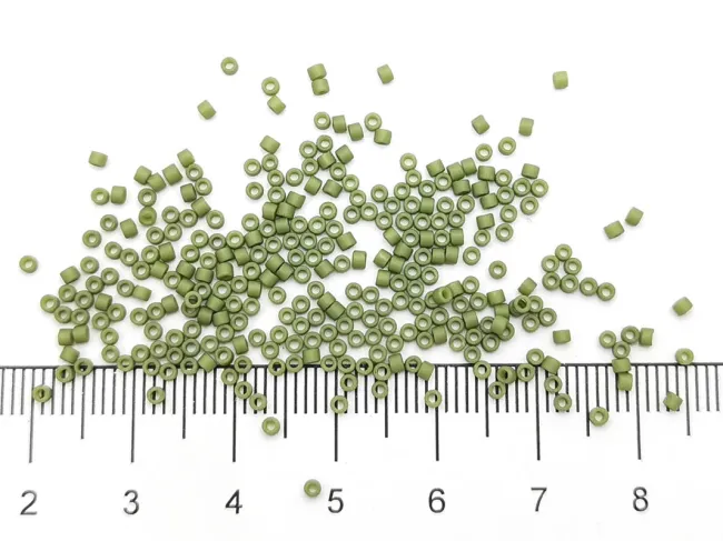 Miyuki delica 11/0 Matte Opaque Olivine (5g)