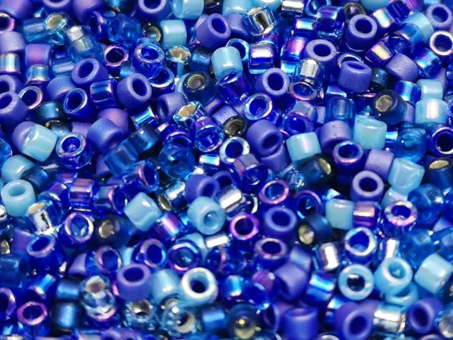 Miyuki delica 11/0 Mix Blue Tones (5g)