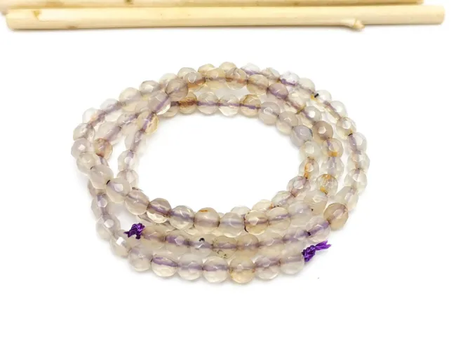 Sirag agate fatetat 4mm smoke