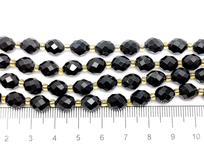 Sirag Scurt Obsidian fatetat oval 8x7mm
