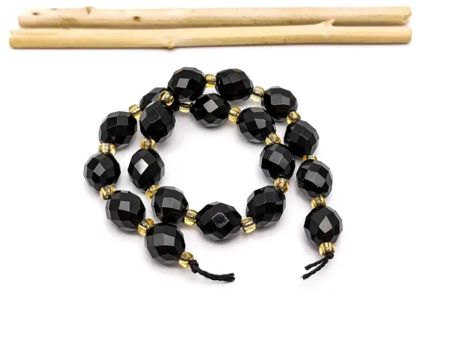 Sirag Scurt Obsidian fatetat oval 8x7mm