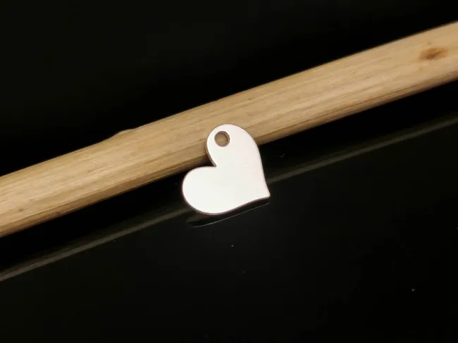 Charm inima 7x6mm argint 925 (1buc)