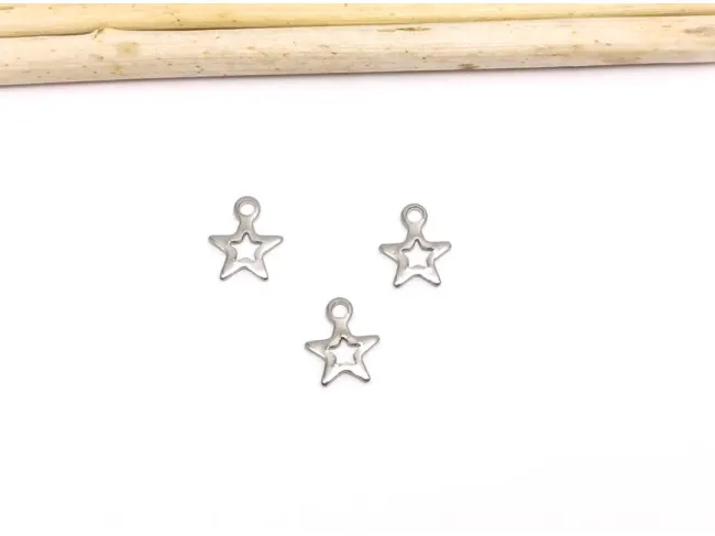 Charm otel inoxidabil 304 stea 8x7mm