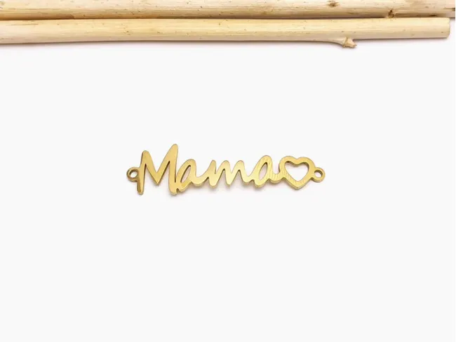 Link mama otel inoxidabil 201 auriu 33.5x9x3mm