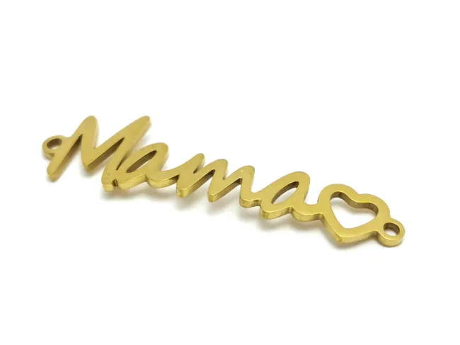 Link mama otel inoxidabil 201 auriu 33.5x9x3mm