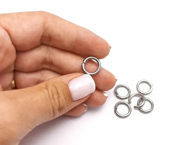 Zale otel inoxidabil 12mm, grosime 2mm (50buc)