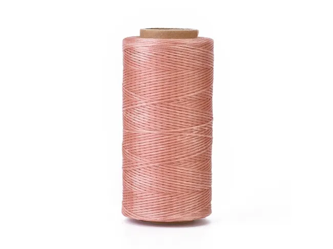 Rola ata cerata plata micro macrame 0.80mm roz somoniu (260m)
