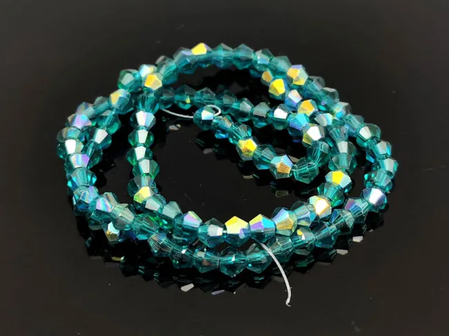 Margele cristal biconic 3mm marin AB (sirag)