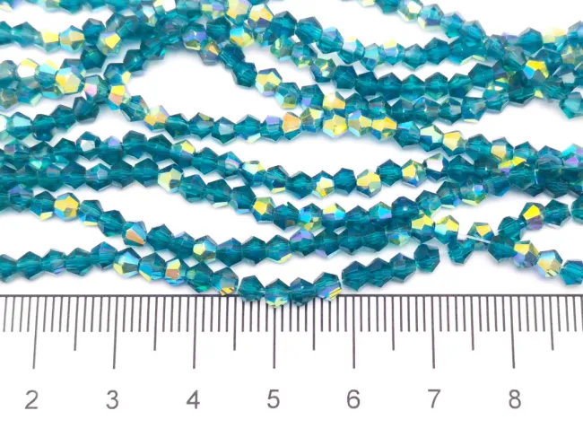 Margele cristal biconic 3mm marin AB (sirag)
