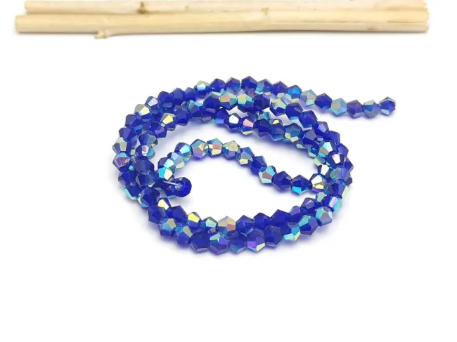 Margele cristal biconic 3mm blue AB (sirag)