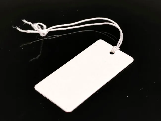 Etichete pentru pret cu ata elastica 36x18x0.4mm (50buc)