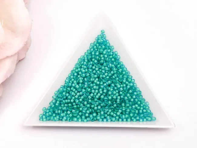 Miyuki Rocailles Rotunde 11/0 Semi Matte Seafoam Lined Aqua (10g)