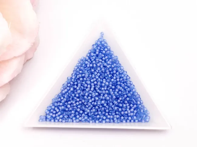 Miyuki Rocailles Rotunde 11/0 Semi Matte Blue Lined Cornflowet (10g)