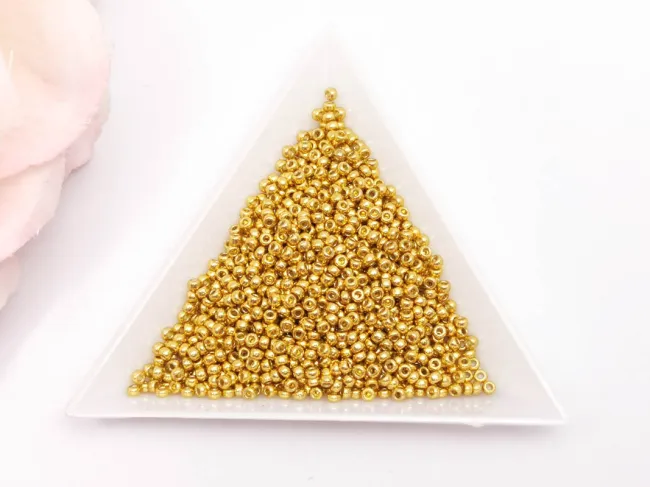 Miyuki Rocailles Rotunde 11/0 Duracoat Galvanized Gold (10g)