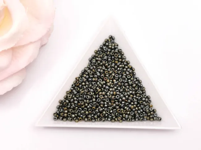 Miyuki Rocailles Rotunde 11/0 Light Gunmetal (10g)
