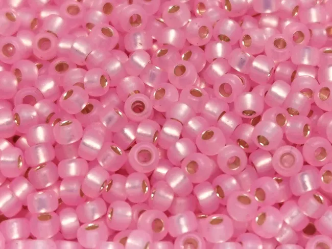 Miyuki Rocailles Rotunde 11/0 Silver Lined Opal Light Pink (10g)