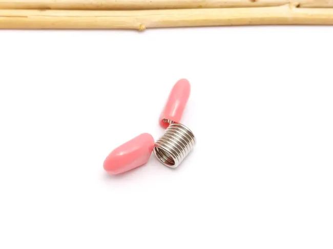 Bead Stopper - opritor margele pe ata 2.7x1.2x1cm rose