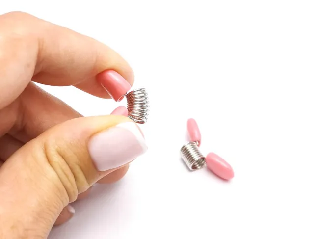 Bead Stopper - opritor margele pe ata 2.7x1.2x1cm rose
