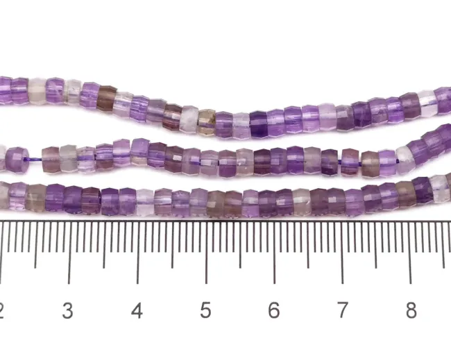 Sirag ametist disc fatetat 4x2~2.5mm
