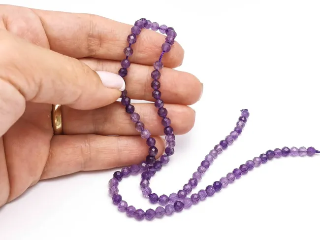 Sirag ametist sfere microfatetate 4mm