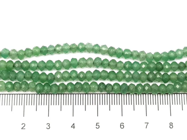 Sirag jad rondel 4x3mm verde