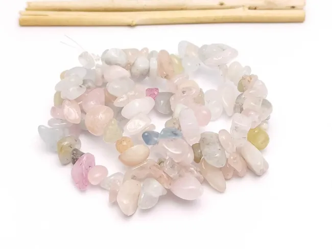 Sirag morganit chips 5~14x4~10mm