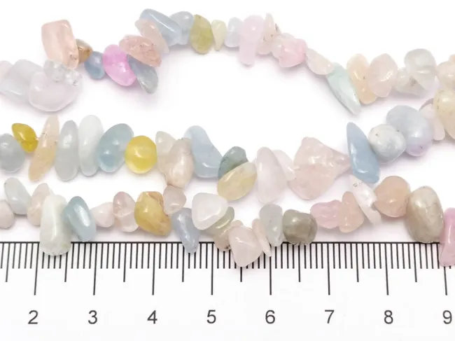 Sirag morganit chips 5~14x4~10mm