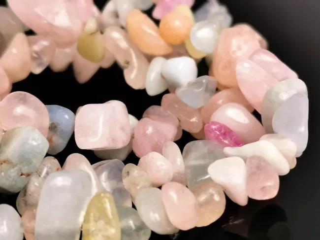 Sirag morganit chips 5~14x4~10mm