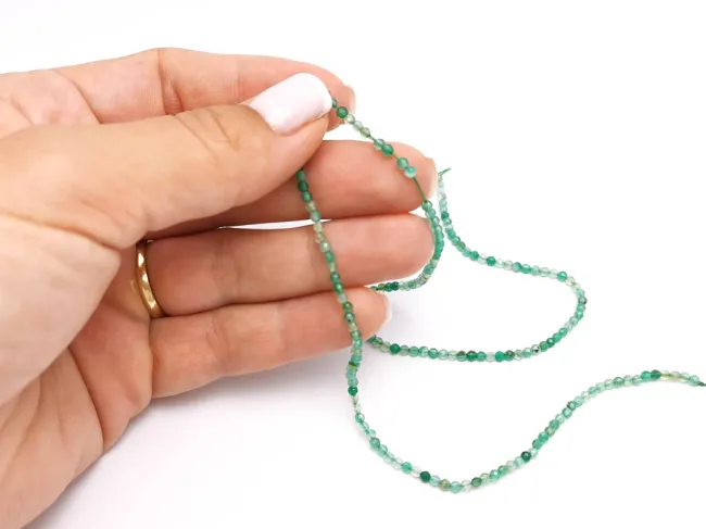 Sirag onix verde sfere microfatetate 2mm